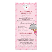 Home Cooked maaltijdrackkaart Reclamekaart (Achterkant)