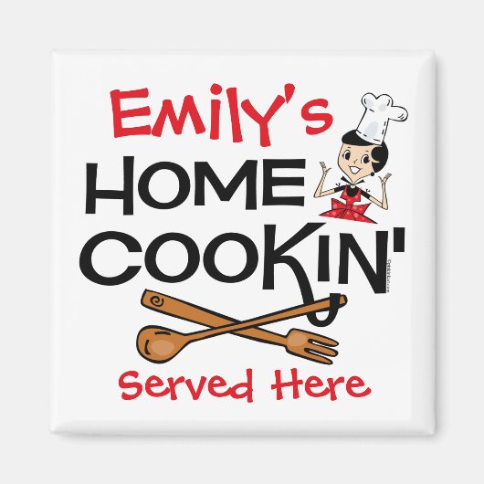Home Cookin' Custom Magnet (Voorkant)