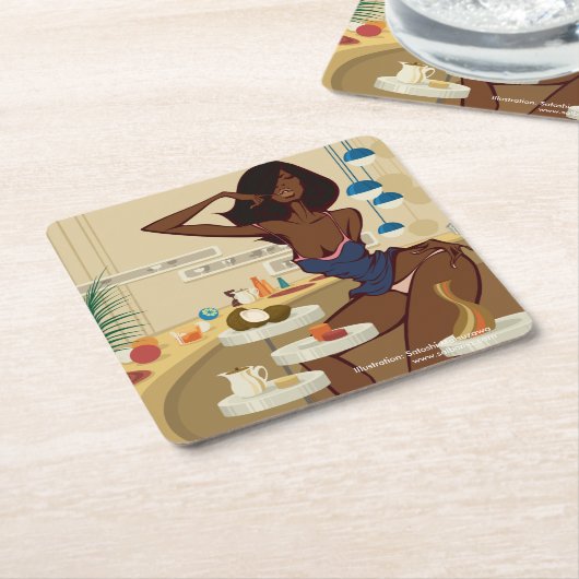 Home Cookin' Kartonnen Onderzetters (Schuin)