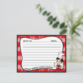 Home Cookin' Recipe Cards Briefkaart (Staand voorkant)