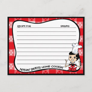 Home Cookin' Recipe Cards Briefkaart