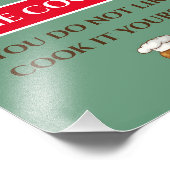 Home Cooking, Sign, add of geef tekst Poster uit (Hoek)