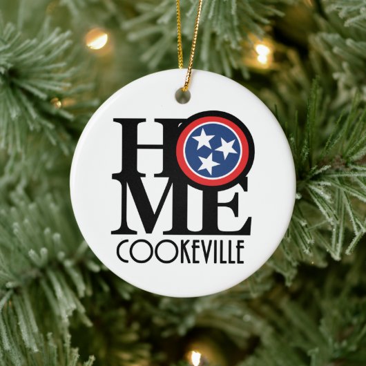 HOME Cookvillle Tennessee Keramisch Ornament (Boom)