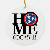HOME Cookvillle Tennessee Keramisch Ornament (Voorkant)