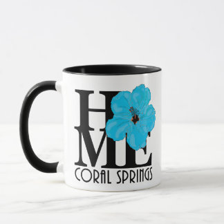 HOME Coral Springs Blue Hibiscus 11oz Mok