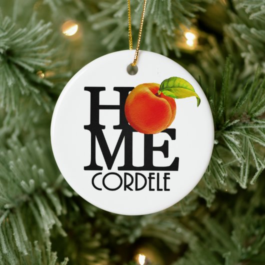 HOME Cordele Georgia Keramisch Ornament (Boom)