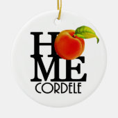 HOME Cordele Georgia Keramisch Ornament (Voorkant)