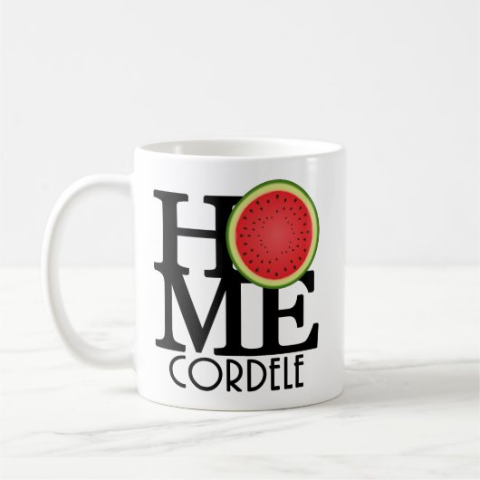 HOME Cordele Georgia Watermeloenserie 11oz Koffiemok (Links)