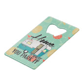 Home Creditcard Bottle Open Creditkaart Flessenopener (Voorkant Gekanteld)