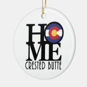 HOME Crested Butte Colorado Keramisch Ornament (Links)