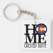 HOME Crested Butte Colorado Sleutelhanger (Voorkant)