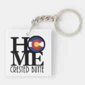 HOME Crested Butte Colorado Sleutelhanger (Achterkant)