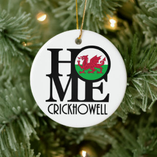 HOME Crickhowell Wales Keramisch Ornament
