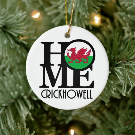 HOME Crickhowell Wales Keramisch Ornament (Boom)