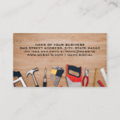 Home Dak Logo | Bouw handgereedschap Visitekaartje (Achterkant)