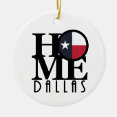 HOME Dallas Texas Keramisch Ornament (Voorkant)