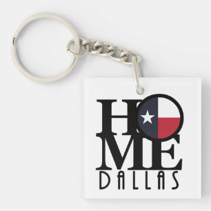HOME Dallas Texas Sleutelhanger