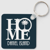 HOME Daniel Island South Carolina Sleutelhanger (Achterkant)