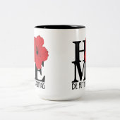 HOME De Funiak Springs 15oz Red Hibiscus Tweekleurige Koffiemok (Center)