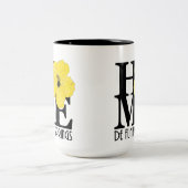 HOME De Funiak Springs 15oz Yellow Hibiscus Tweekleurige Koffiemok (Center)
