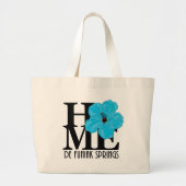 HOME DE Funiak Springs Blue Hibiscus Grote Tote Bag (Voorkant)