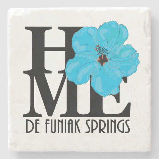 HOME De Funiak Springs Florida Stenen Onderzetter (Voorkant)