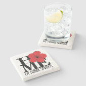 HOME De Funiak Springs Red Hibiscus Stenen Onderzetter (Zijkant)