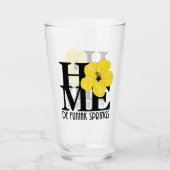 HOME DE Funiak Springs Yellow Hibiscus Glas (Voorkant)