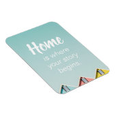 Home De groep telt Homebody Quotes Poste Magneet (Rechterzijde)