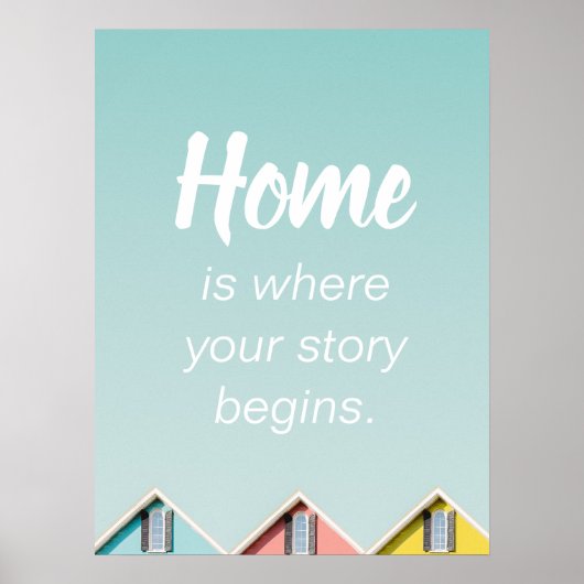 Home De groep telt Homebody Quotes Poste Poster (Voorkant)
