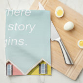 Home De groep telt Homebody Quotes Poste Theedoek (Quarter Fold)