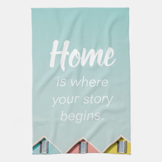 Home De groep telt Homebody Quotes Poste Theedoek (Verticaal)