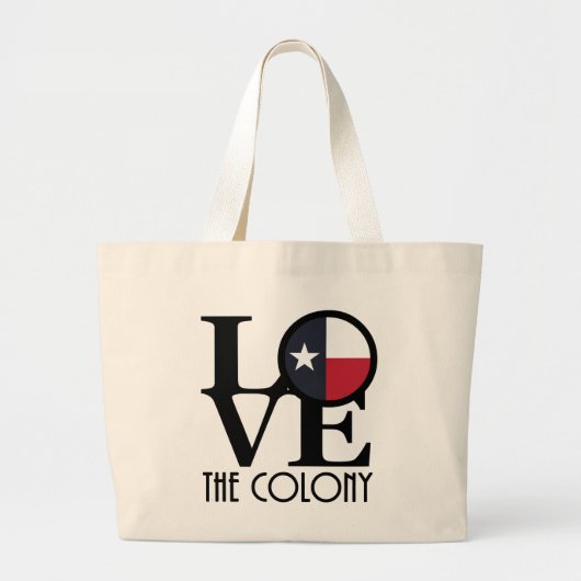 HOME De kolonie Texas Grote Tote Bag (Voorkant)