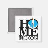 HOME de Ruimtekust van Florida Magneet (Voorkant / Achterkant)