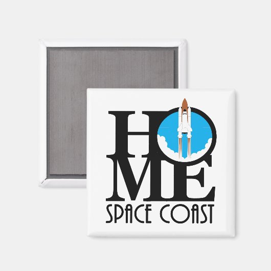 HOME de Ruimtekust van Florida Magneet (Voorkant / Achterkant)