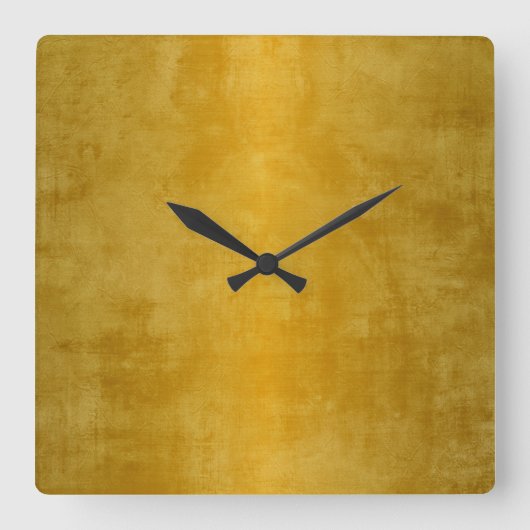 Home Decor Accents Metallic Gold Vierkante Klok (Voorkant)