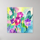 Home Decor Bloemen Waterverf Canvas Print (Voorkant)