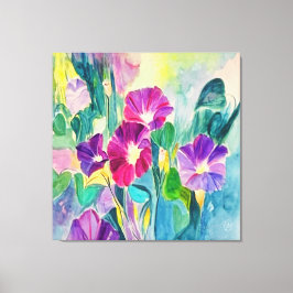 Home Decor Bloemen Waterverf Canvas Print