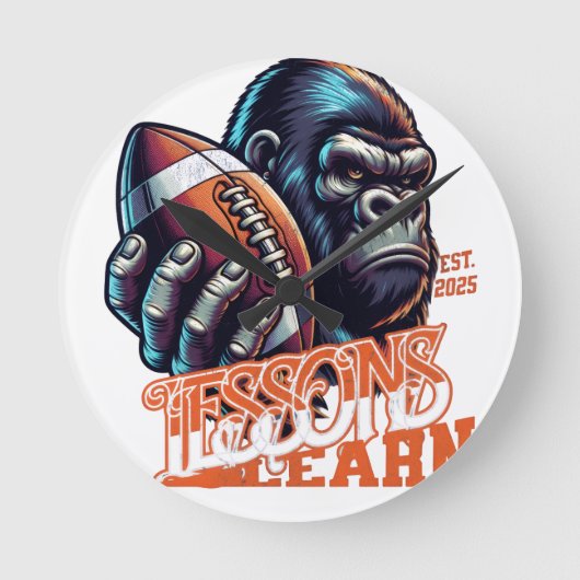 Home Decor Champion Gorilla Wall Clock  Ronde Klok (Voorkant)