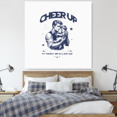 HOME DECOR DADDY CHEER UP WALL CANVAS  AFDRUK (Insitu (Slaapkamer))