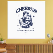 HOME DECOR DADDY CHEER UP WALL CANVAS  AFDRUK (Insitu (Woonkamer))