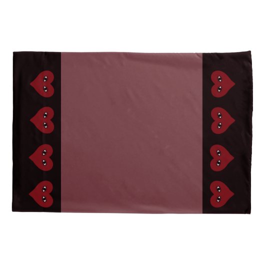 Home Decor Face Heart Kussensloop (Achterkant)