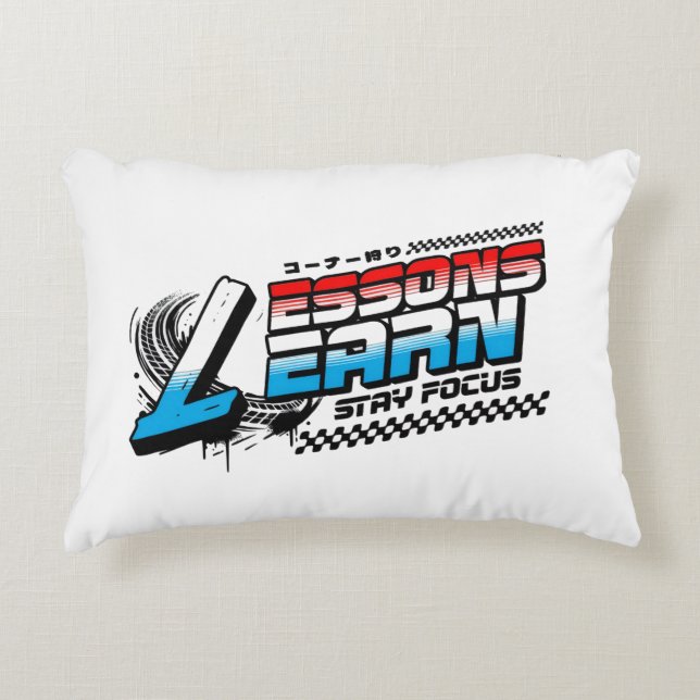 HOME DECOR FOCUS LESSONS LEARN ACCENT PILLOW KUSSEN (Voorkant)