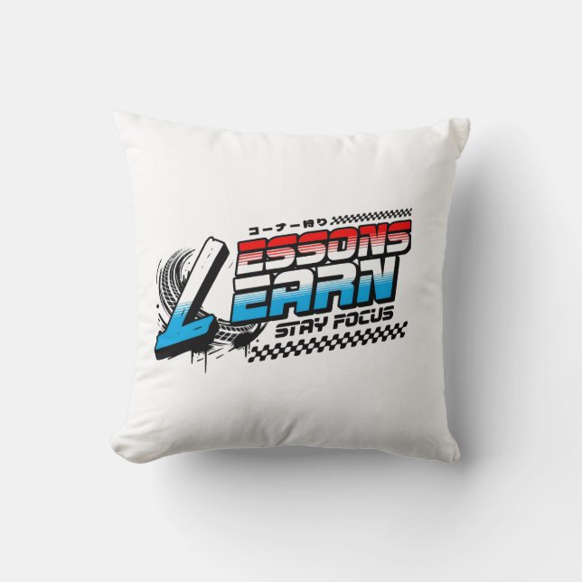 HOME DECOR FOCUS LESSONS LEARN THROW PILLOW KUSSEN (Voorkant)