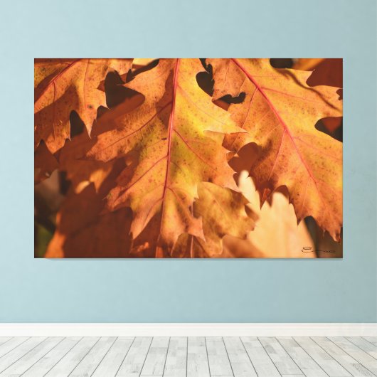 Home Decor Herfst bladeren Wall Art Print (Insitu (Houten vloer))