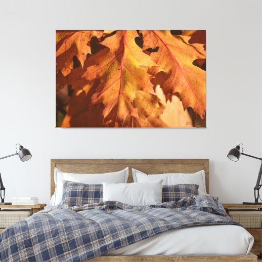 Home Decor Herfst bladeren Wall Art Print (Insitu (Slaapkamer))