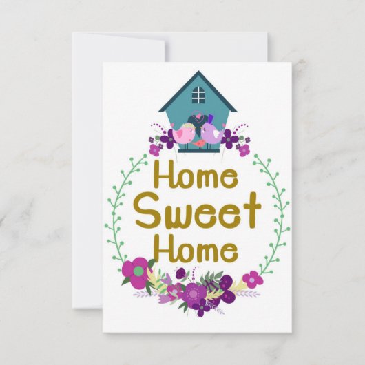 Home Decor Home Sweet Homes Bedankkaart (Voorkant)