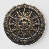 Home Decor  houten scheepsstuurwiel Grote Klok (Voorkant)