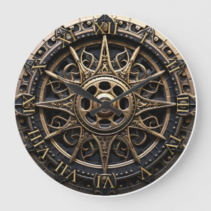 Home Decor houten scheepsstuurwiel Grote Klok