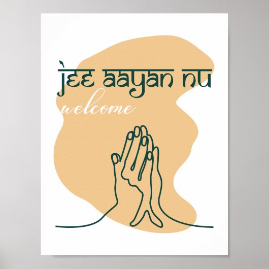 Home decor - Jee Aayan Nu (Welkom) Poster (Voorkant)